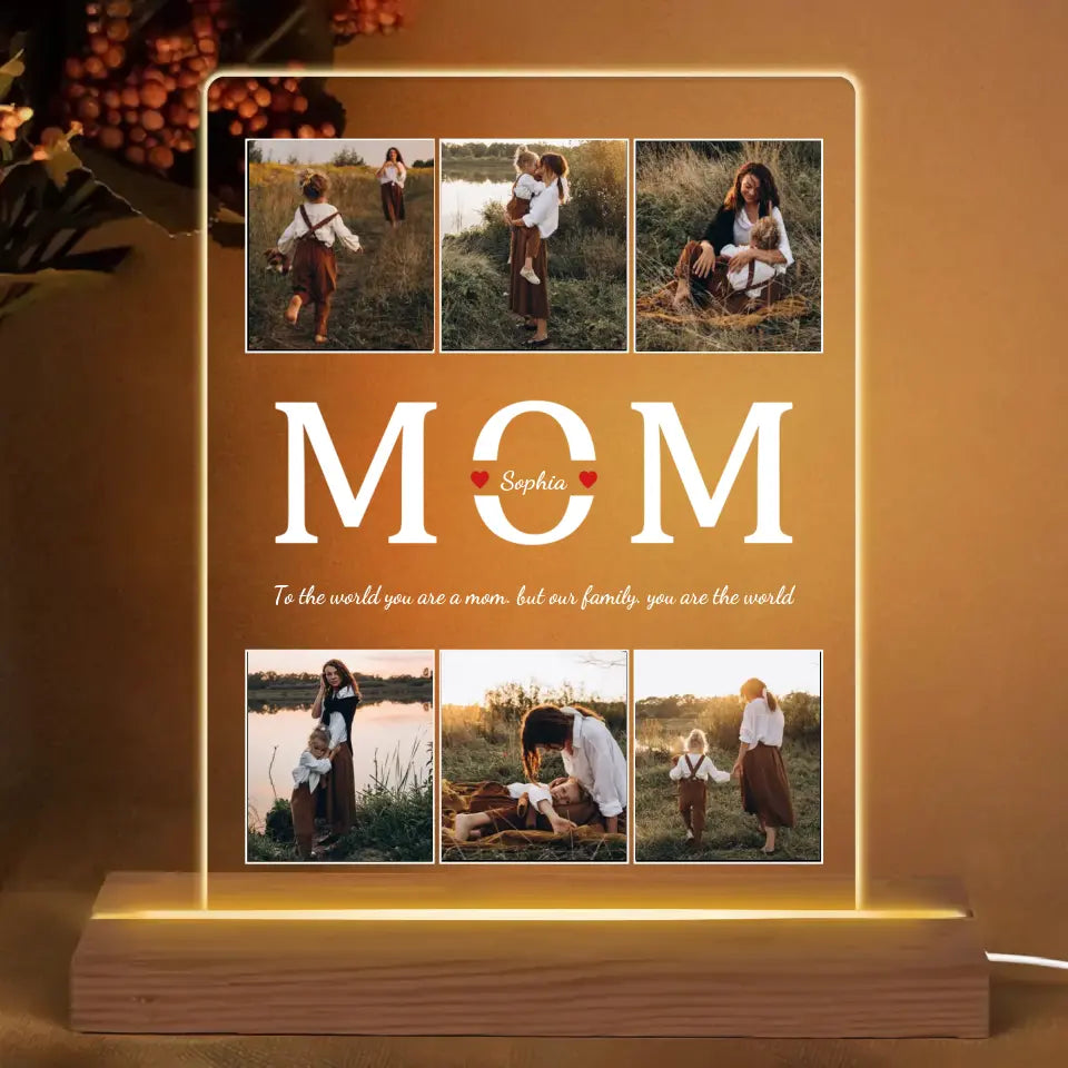 Family Photo Memory - Personalized Custom 3D LED Light - Gift For Family, Family Members