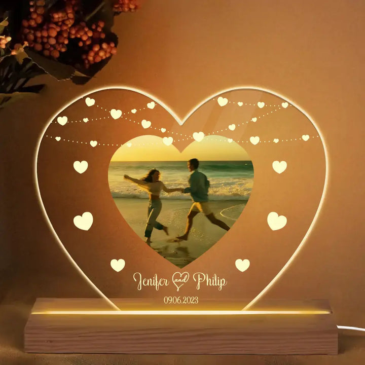 Love LED Light - Personalized Custom 3D Led Light - Valentine's Day, Anniversary Gift For Couple, Husband, Wife, Boyfriend, Girlfriend