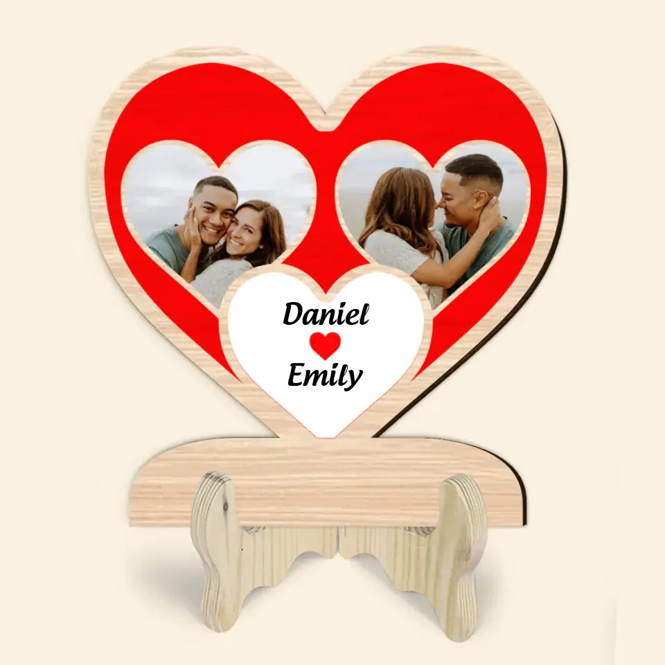 You And Me - Personalized Custom 2-Layer Wooden Plaque - Gift For Couple, Husband, Wife, Boyfriend, Girlfriend