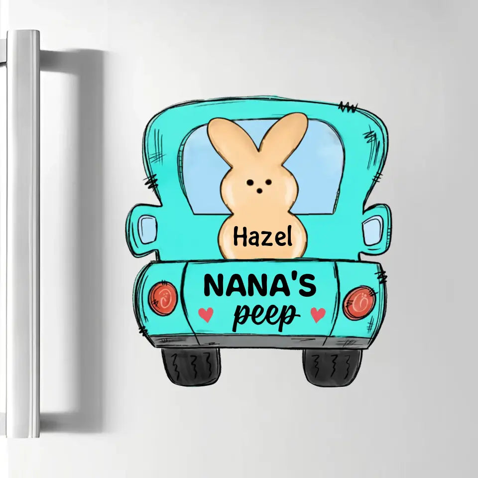 Grandma's Peeps Bunny - Personalized Custom Decal - Gift For Grandma, Mom, Family Members