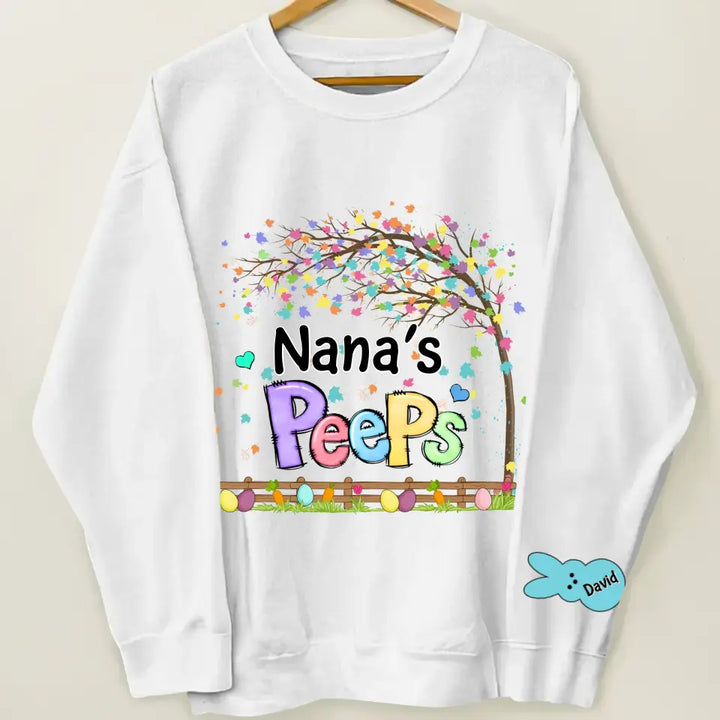 Grandma Peeps - Personalized Custom Sweatshirt - Mother's Day, Easter Day Gift For Grandma, Mom