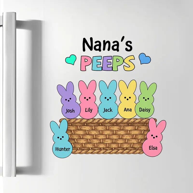 Grandma's Peeps V2 - Personalized Custom Decal - Gift For Grandma, Mom, Family Members
