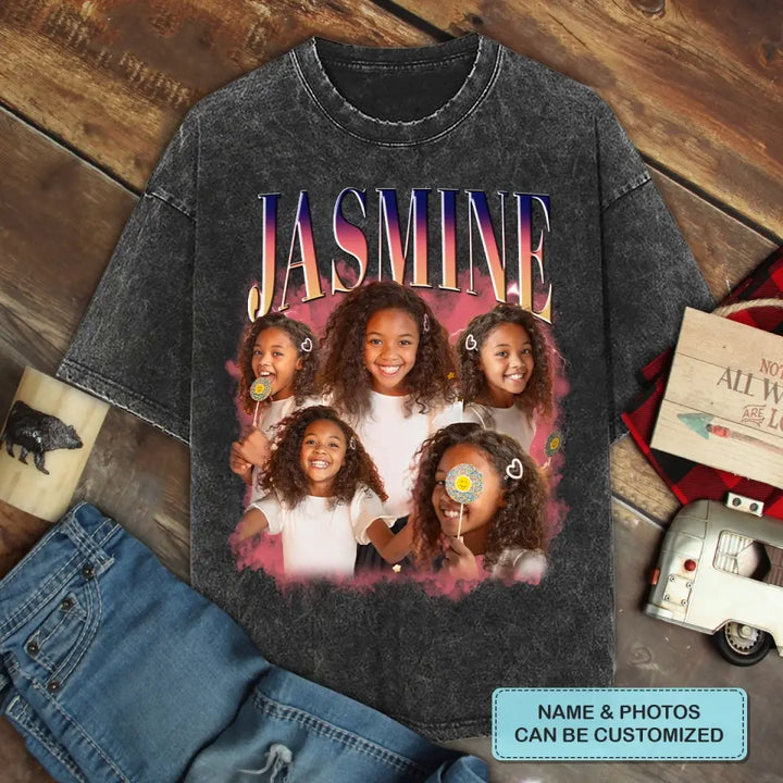 Vintage Graphic Rap Kid Tee - Personalized Custom T-shirt -  Gift For Family Members, Kid AGCPD073