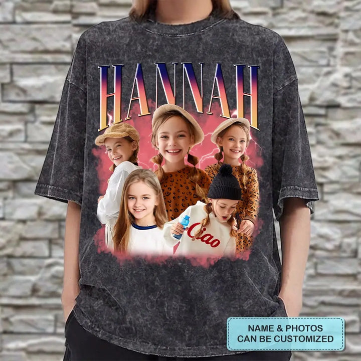Vintage Graphic Rap Kid Tee - Personalized Custom T-shirt -  Gift For Family Members, Kid AGCPD073