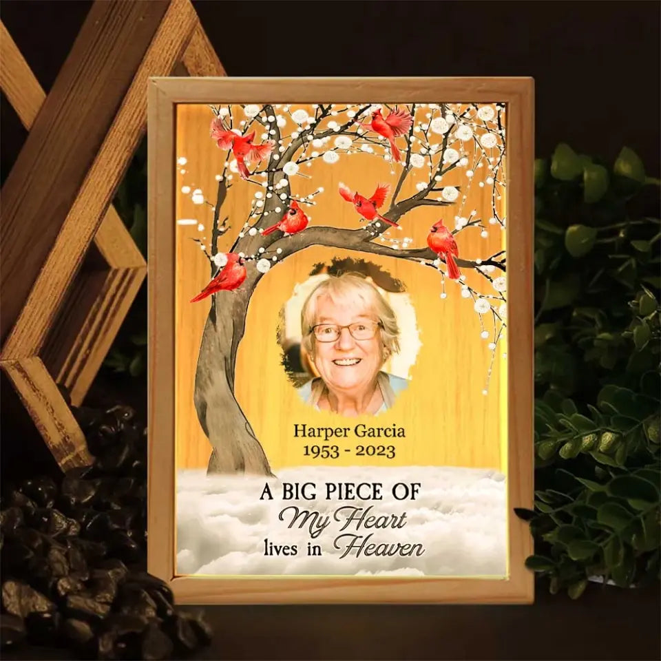 I Am Always With You - Personalized Custom Photo Frame Box - Memorial Gift For Family Members