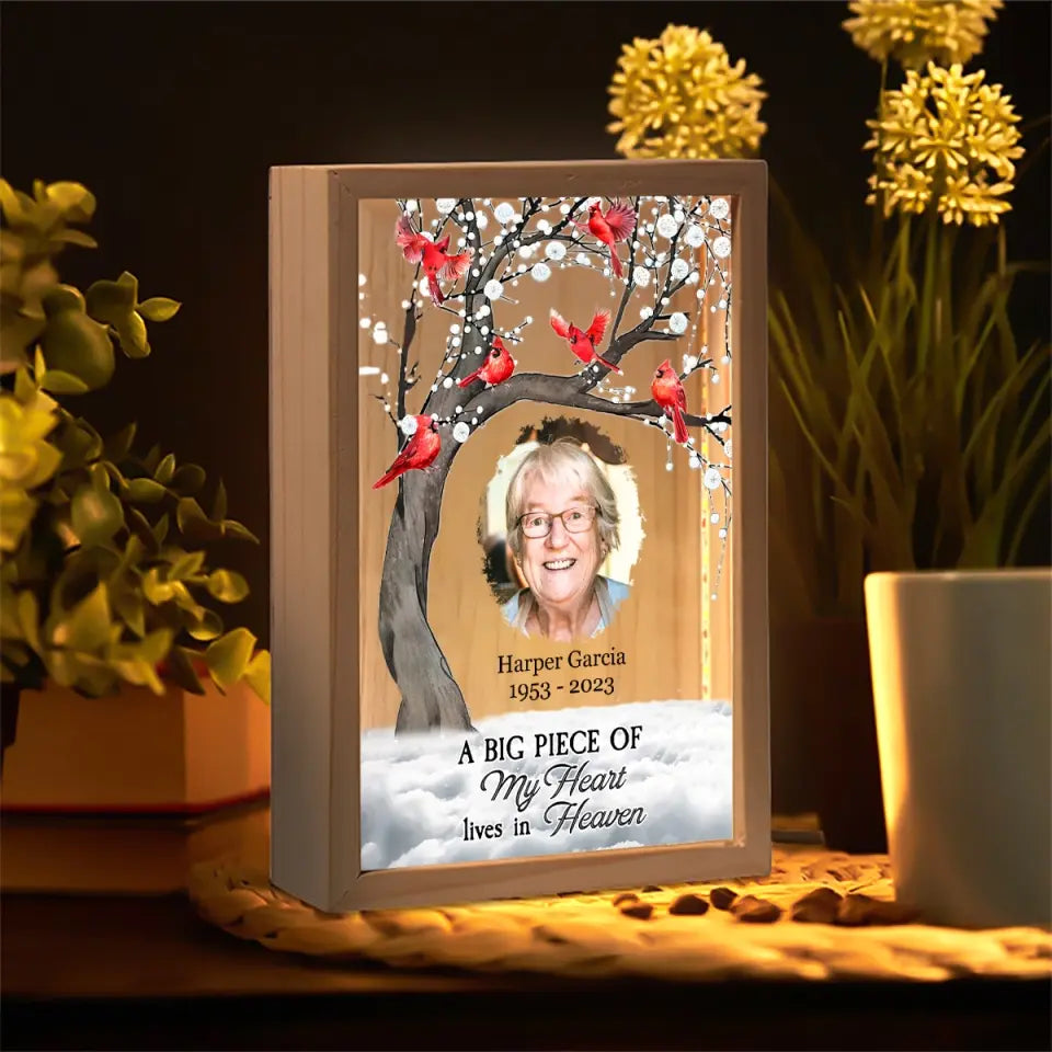 I Am Always With You - Personalized Custom Photo Frame Box - Memorial Gift For Family Members