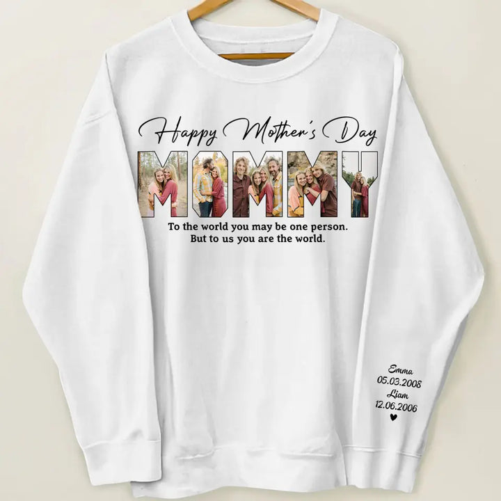 Happy Mother's Day - Personalized Custom Sweatshirt - Mother's Day Gift For Mother, Mom, Family Members