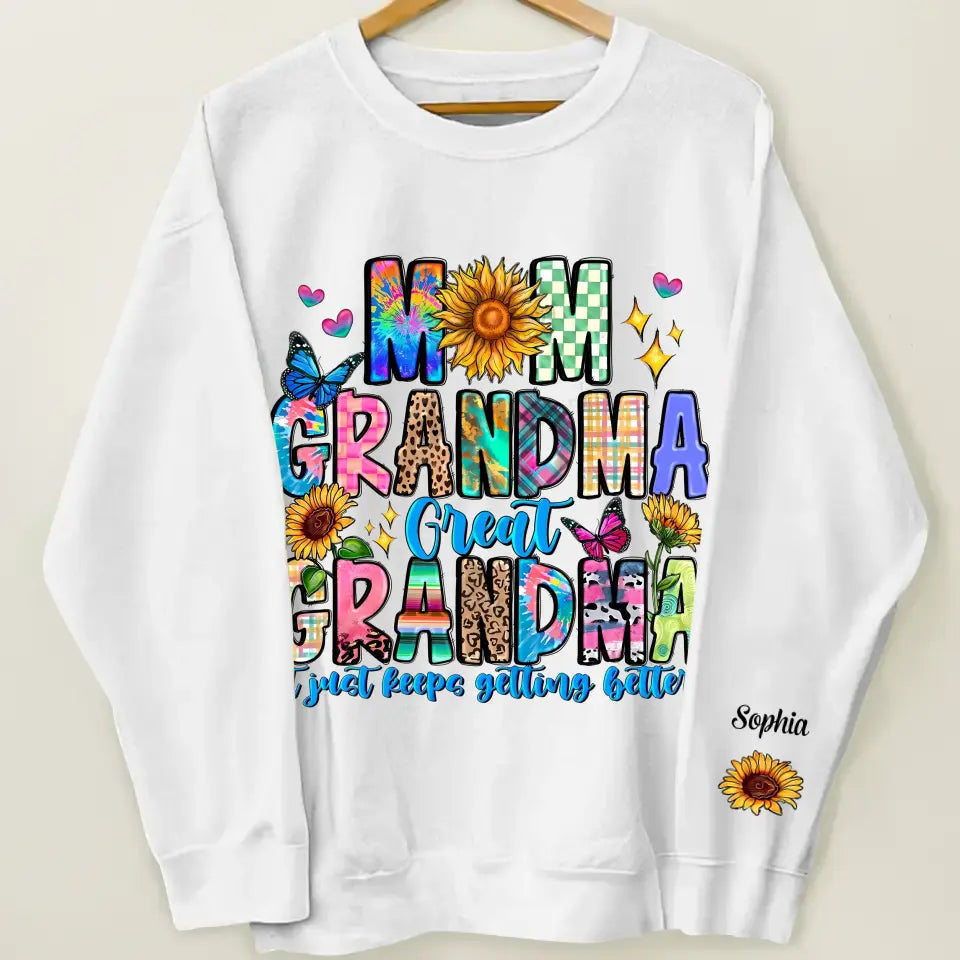 Mom Grandma Greatgrandma - Personalized Custom Sweatshirt - Mother's Day Gift For Grandma, Mom, Family Members