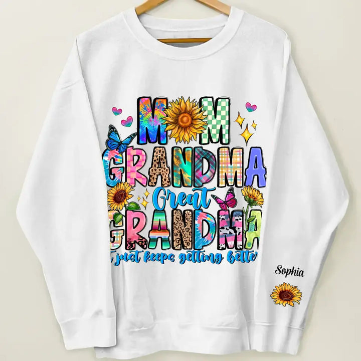 Mom Grandma Greatgrandma - Personalized Custom Sweatshirt - Mother's Day Gift For Grandma, Mom, Family Members