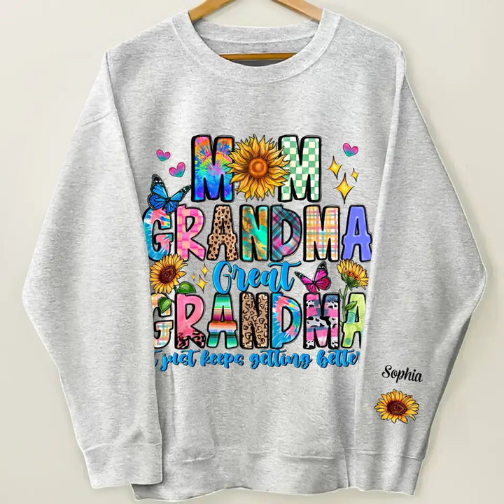 Mom Grandma Greatgrandma - Personalized Custom Sweatshirt - Mother's Day Gift For Grandma, Mom, Family Members