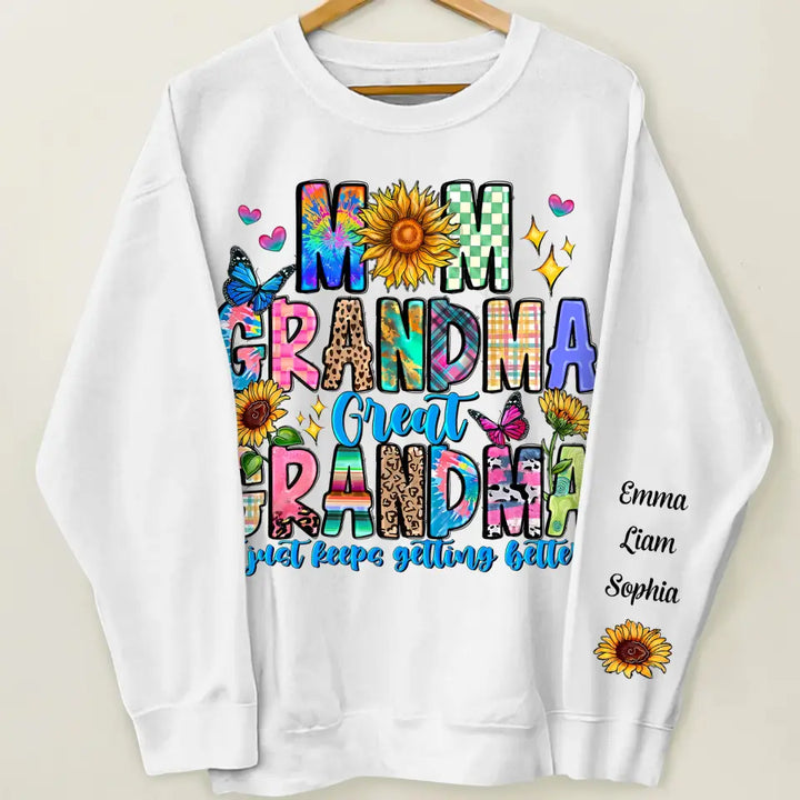 Mom Grandma Greatgrandma - Personalized Custom Sweatshirt - Mother's Day Gift For Grandma, Mom, Family Members
