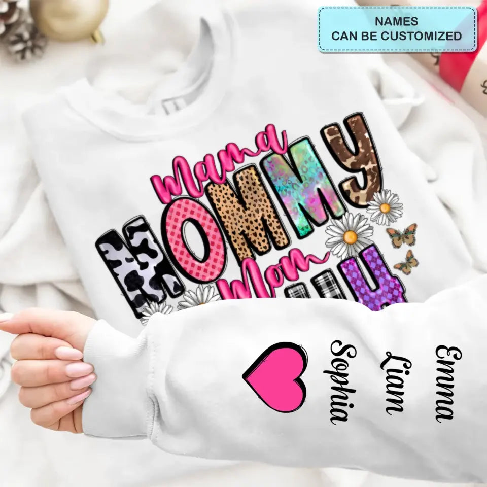 Mama Mommy Mom Bruh - Personalized Custom Sweatshirt - Mother's Day Gift For Grandma, Mom, Family Members