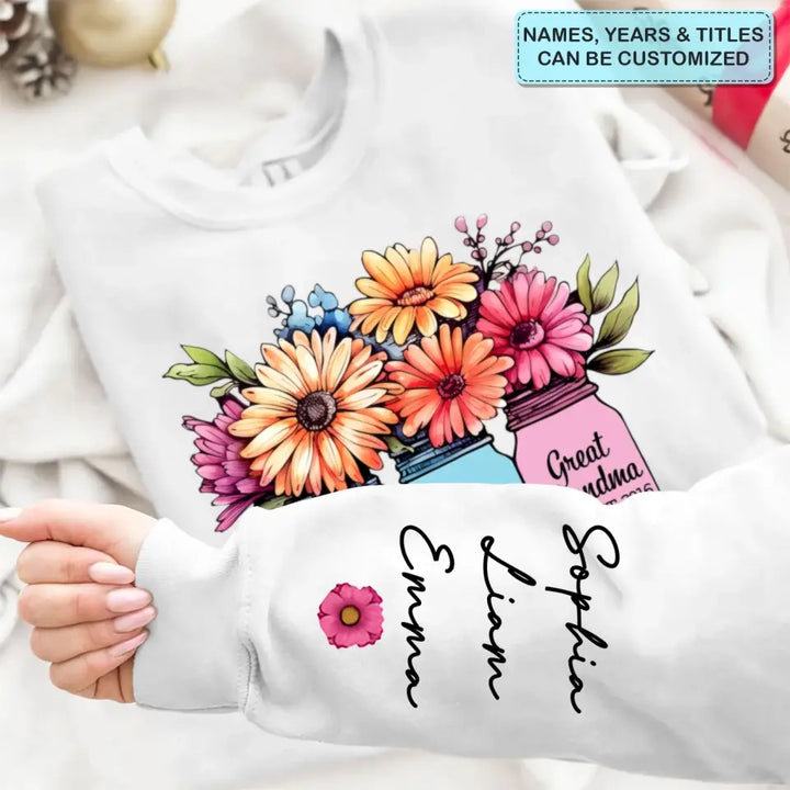 Mom Grandma Greatgrandma - Personalized Custom Sweatshirt - Mother's Day Gift For Grandma, Mom, Family Members