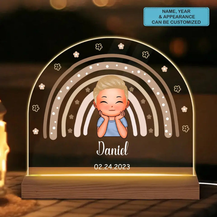 Kid Room Decor - Personalized Custom 3D Led Light - Gift For Family, Family Members