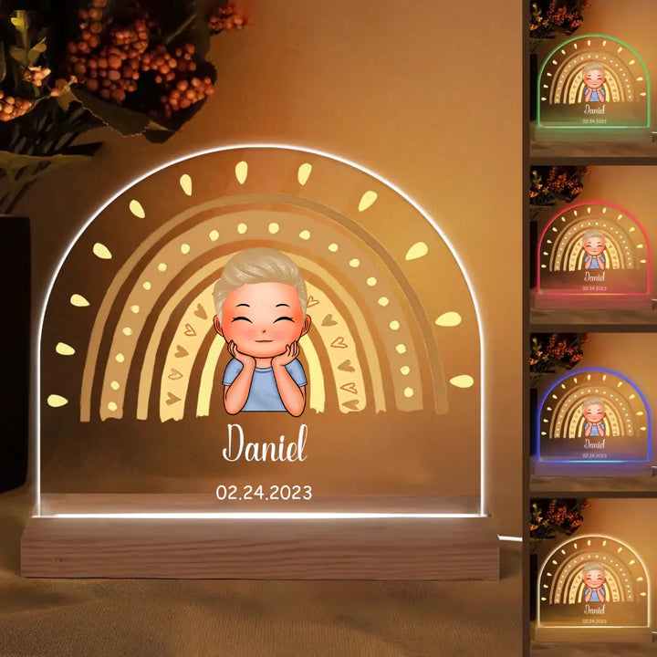 Kid Room Decor - Personalized Custom 3D Led Light - Gift For Family, Family Members
