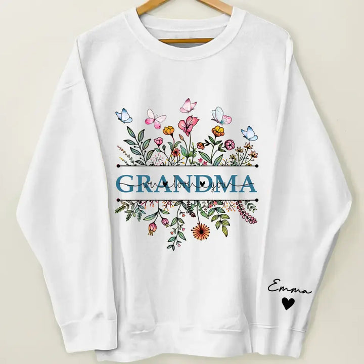 Grandma We Love You - Personalized Custom Sweatshirt - Mother's Day Gift For Grandma, Mom, Family Members