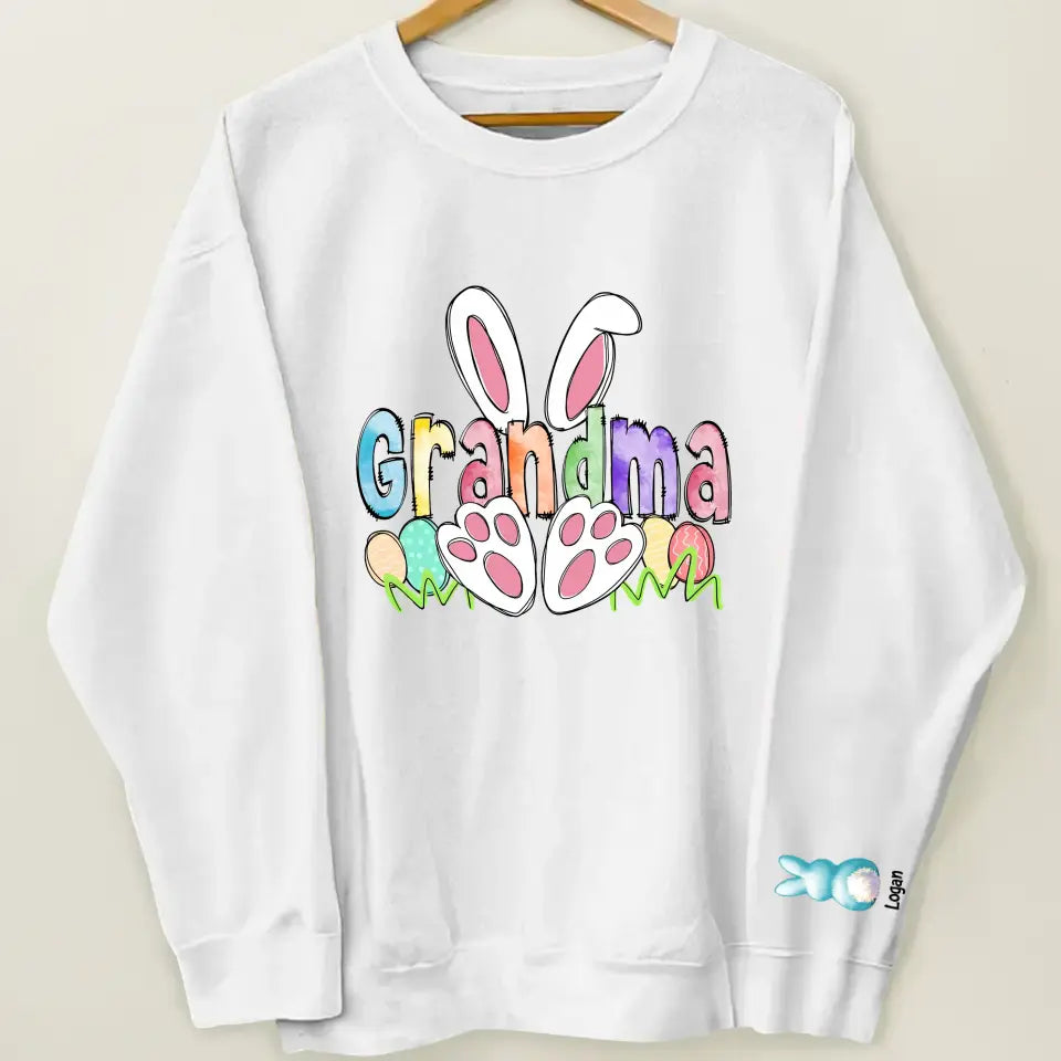 Nana Easter - Personalized Custom Sweatshirt - Mother's Day Gift For Grandma, Mom, Family Members