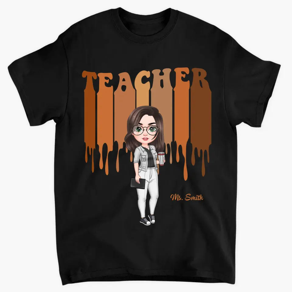 Love Teacher Life New Ver - Personalized Custom T-shirt - Teacher's Day, Appreciation Gift For Teacher