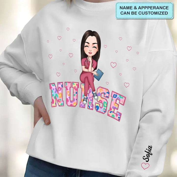 Nurse Easter Vibes - Personalized Custom Sweatshirt - Nurse's Day, Appreciation Gift For Nurse