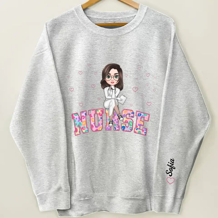 Nurse Easter Vibes - Personalized Custom Sweatshirt - Nurse's Day, Appreciation Gift For Nurse