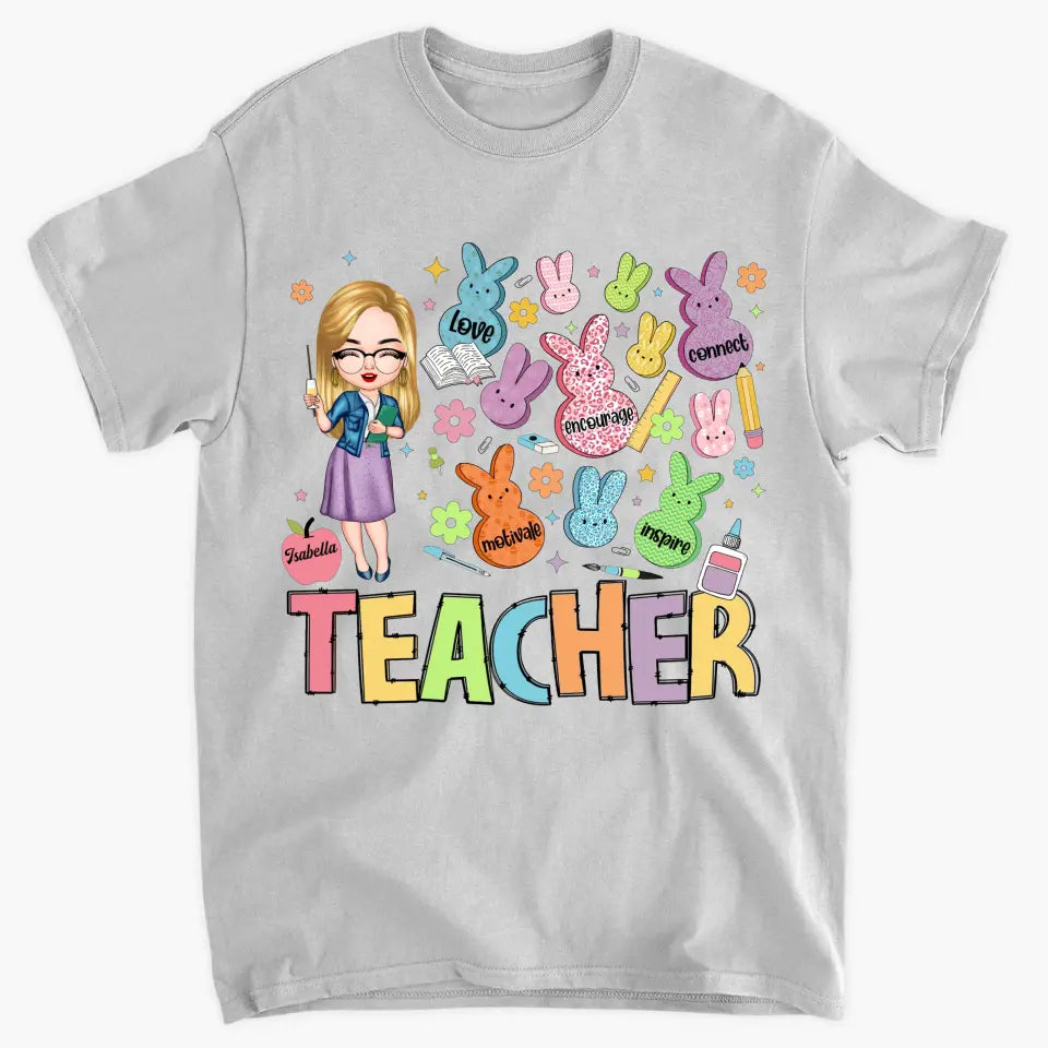 Teacher Of The Sweeties Peeps - Personalized Custom T-shirt - Teacher's Day, Appreciation Gift For Teacher