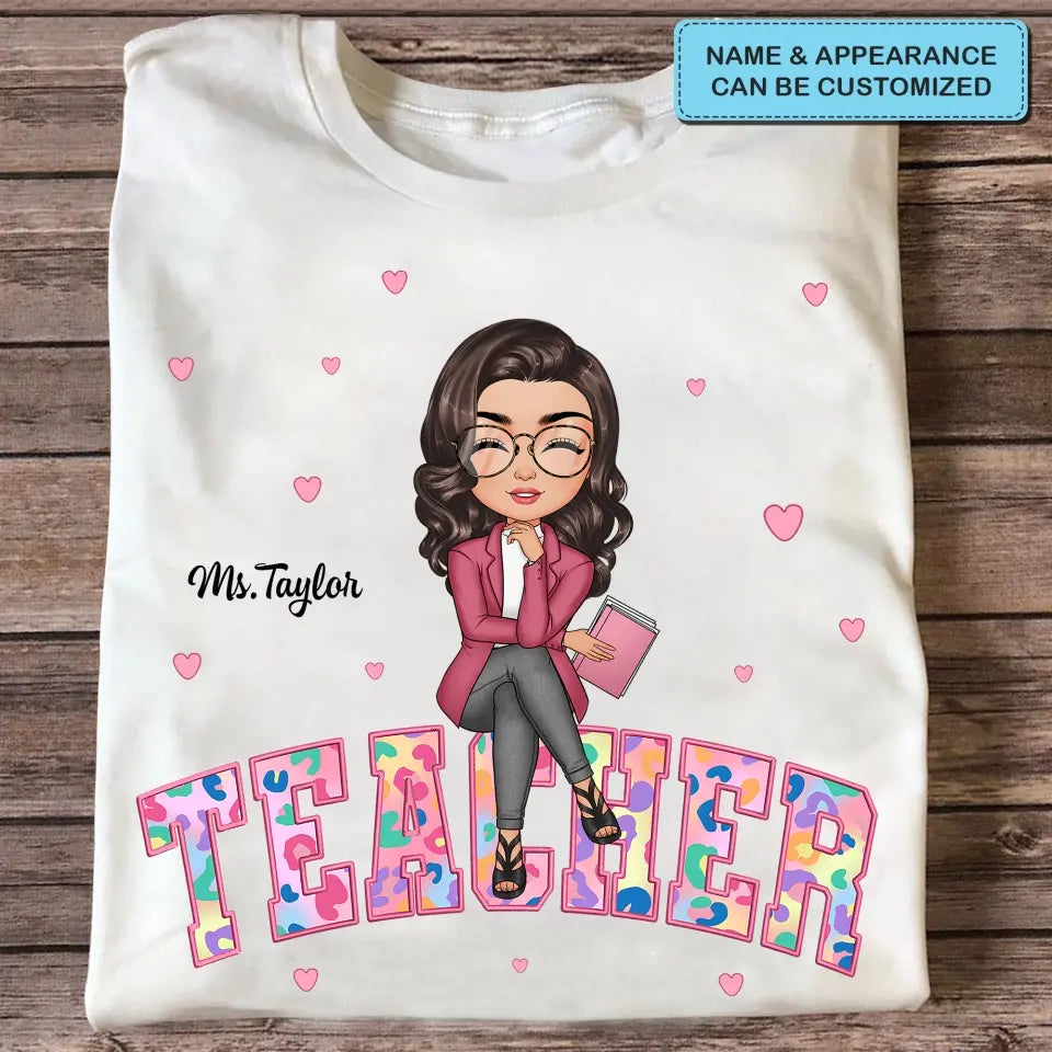 Easter Vibes Teacher Life - Personalized Custom T-shirt - Teacher's Day, Appreciation Gift For Teacher