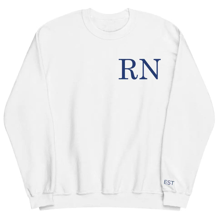 Nurse Life - Personalized Custom Embroidered Sweatshirt - Gift For Nurse