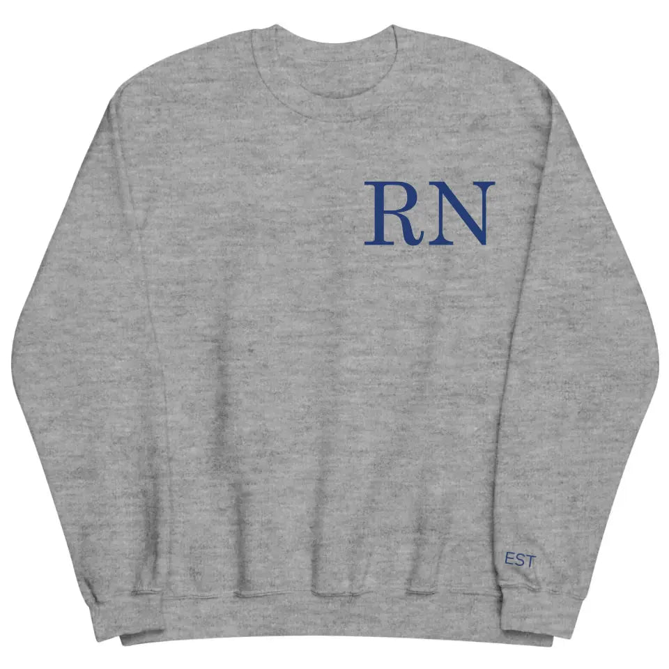 Nurse Life - Personalized Custom Embroidered Sweatshirt - Gift For Nurse