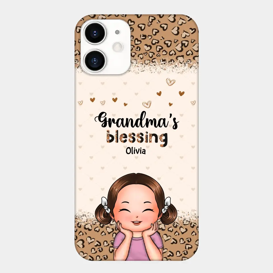 Personalized Phone Case - Gift For Grandma - Grandma's Blessings ARND0014