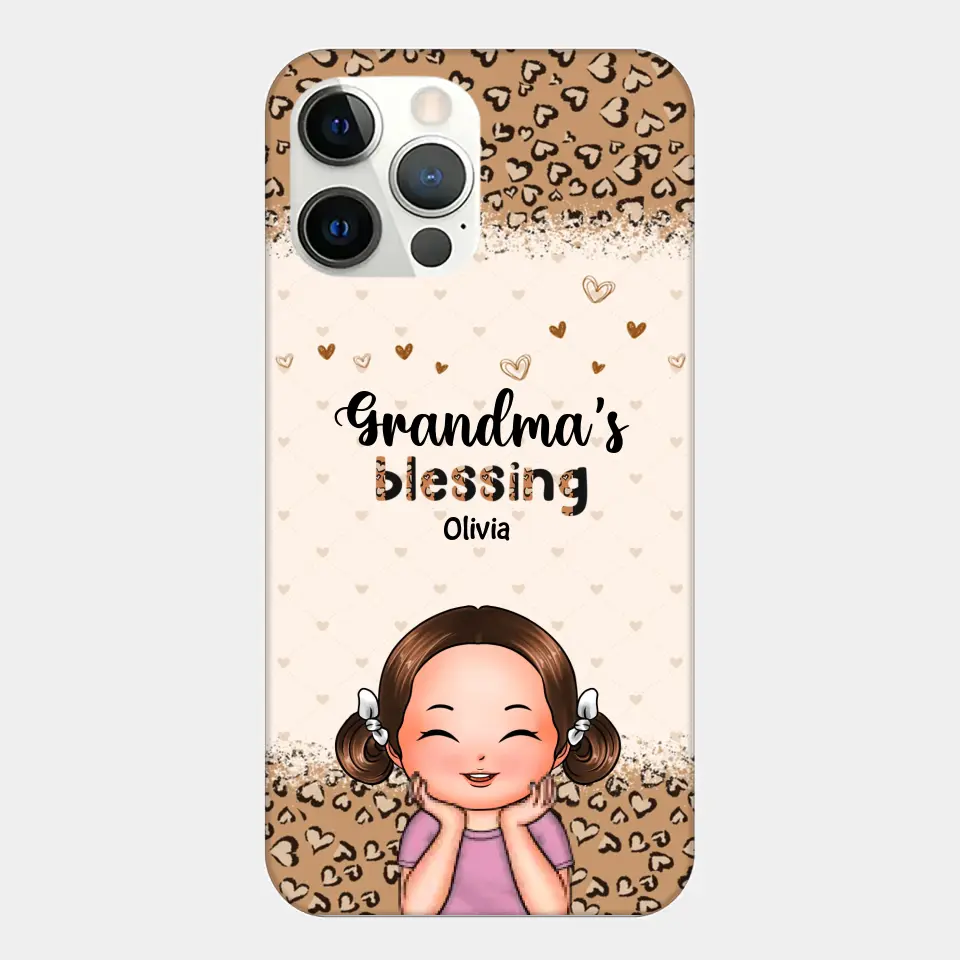 Personalized Phone Case - Gift For Grandma - Grandma's Blessings ARND0014