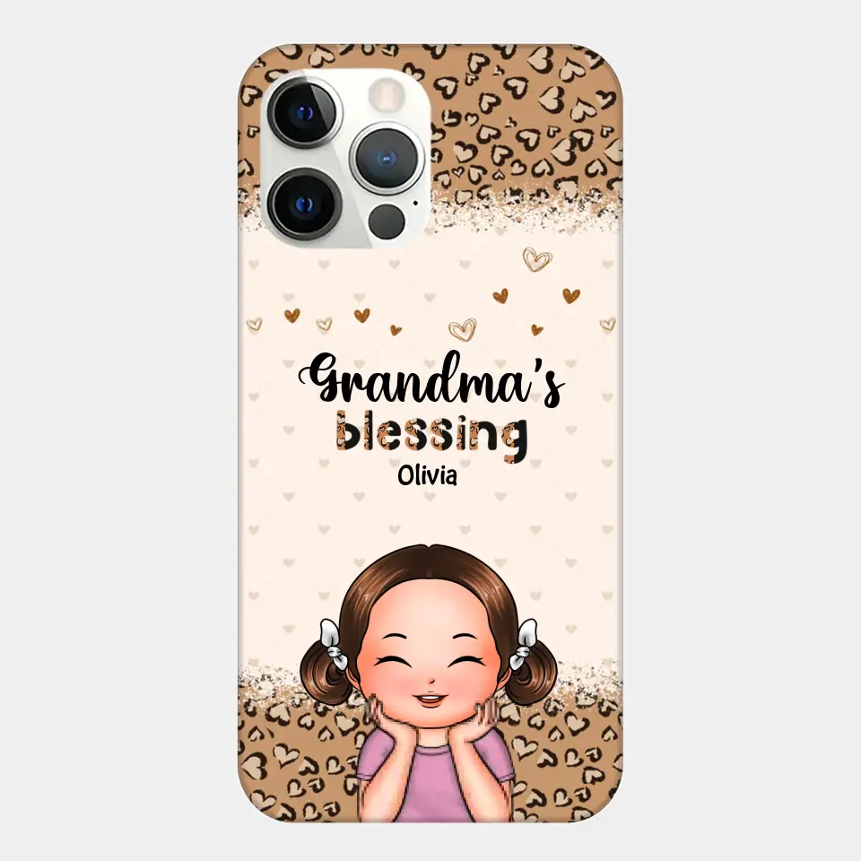 Personalized Phone Case - Gift For Grandma - Grandma's Blessings ARND0014