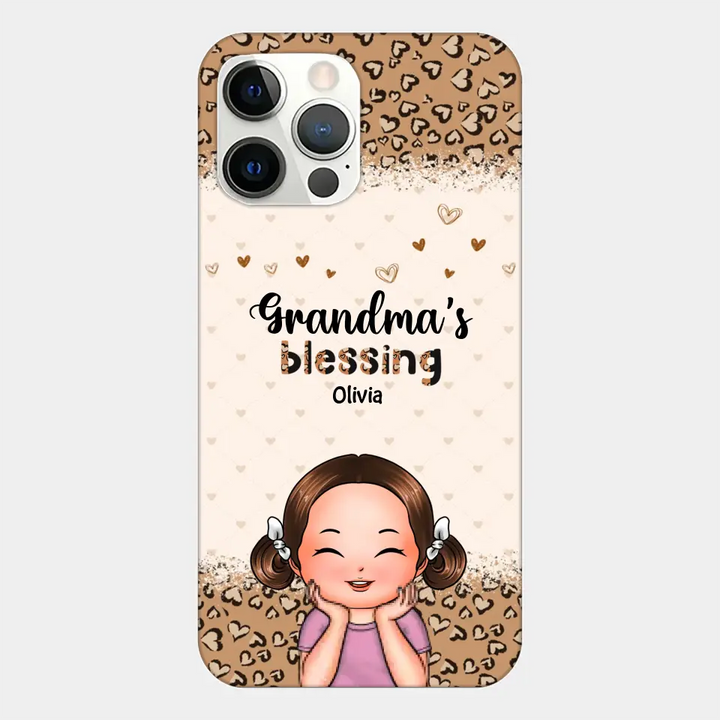 Personalized Phone Case - Gift For Grandma - Grandma's Blessings ARND0014