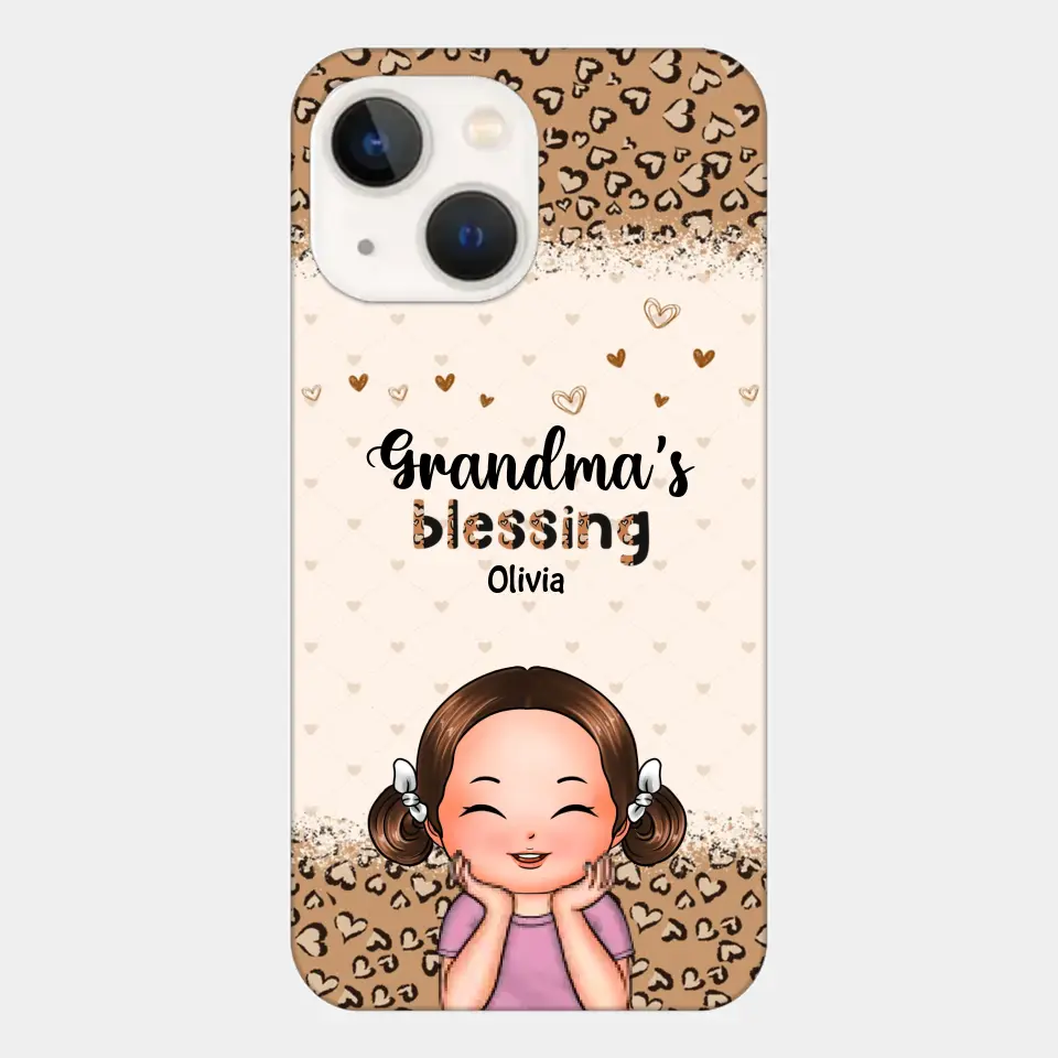 Personalized Phone Case - Gift For Grandma - Grandma's Blessings ARND0014