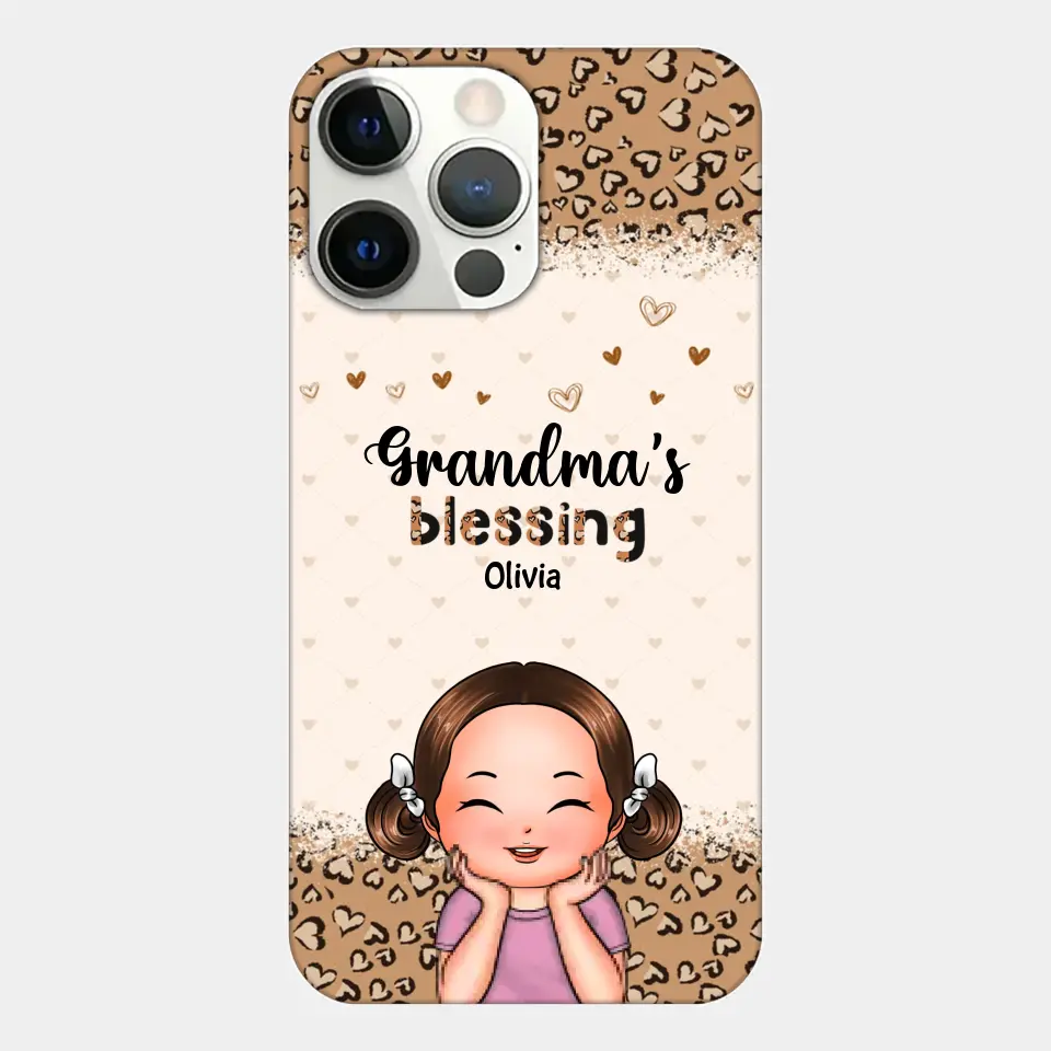 Personalized Phone Case - Gift For Grandma - Grandma's Blessings ARND0014