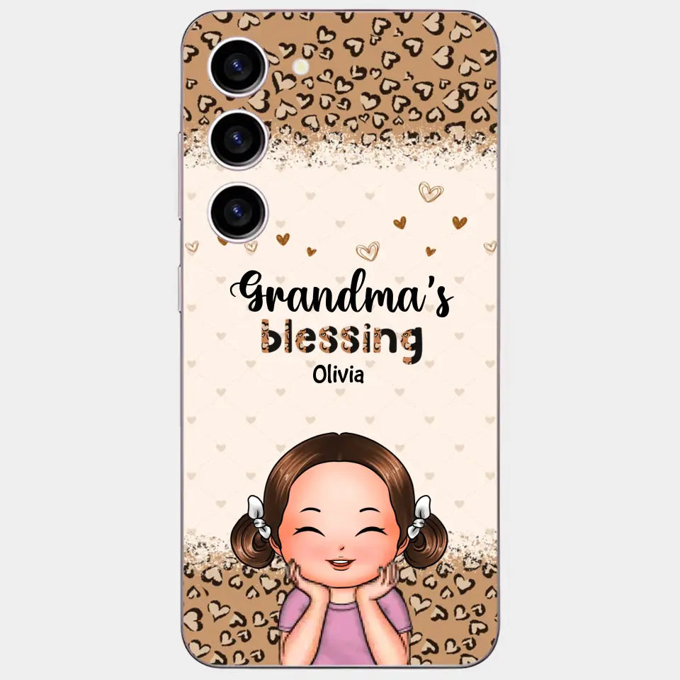 Personalized Phone Case - Gift For Grandma - Grandma's Blessings ARND0014