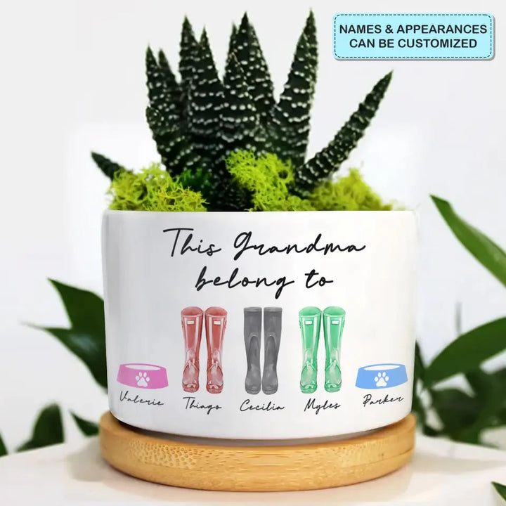 This Granny Belong To - Personalized Plant Pot - Mother's Day, Birthday Gift For Mom, Grandma