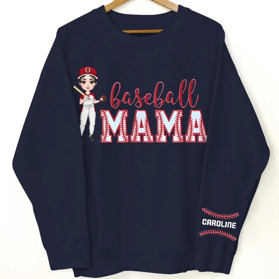 Baseball Mama - Personalized Custom Sweatshirt - Mother's Day Gift For Mom, Family Members