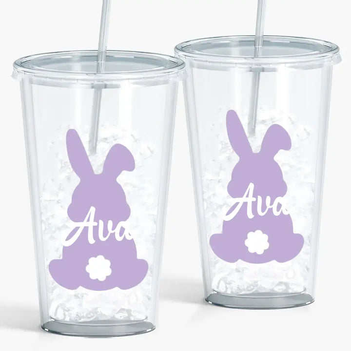 Easter Bunny Kids - Personalized Custom Acrylic Tumbler - Gift For Kids, Family Members