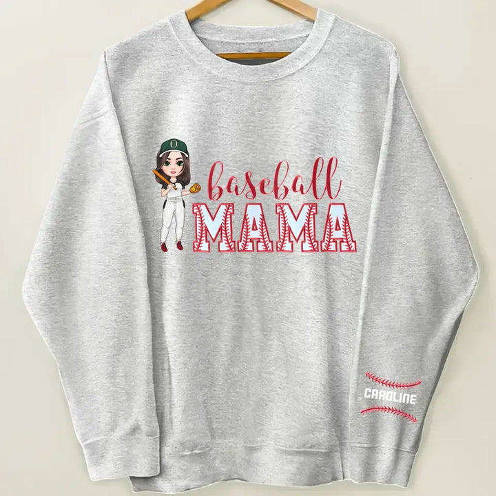 Baseball Mama - Personalized Custom Sweatshirt - Mother's Day Gift For Mom, Family Members