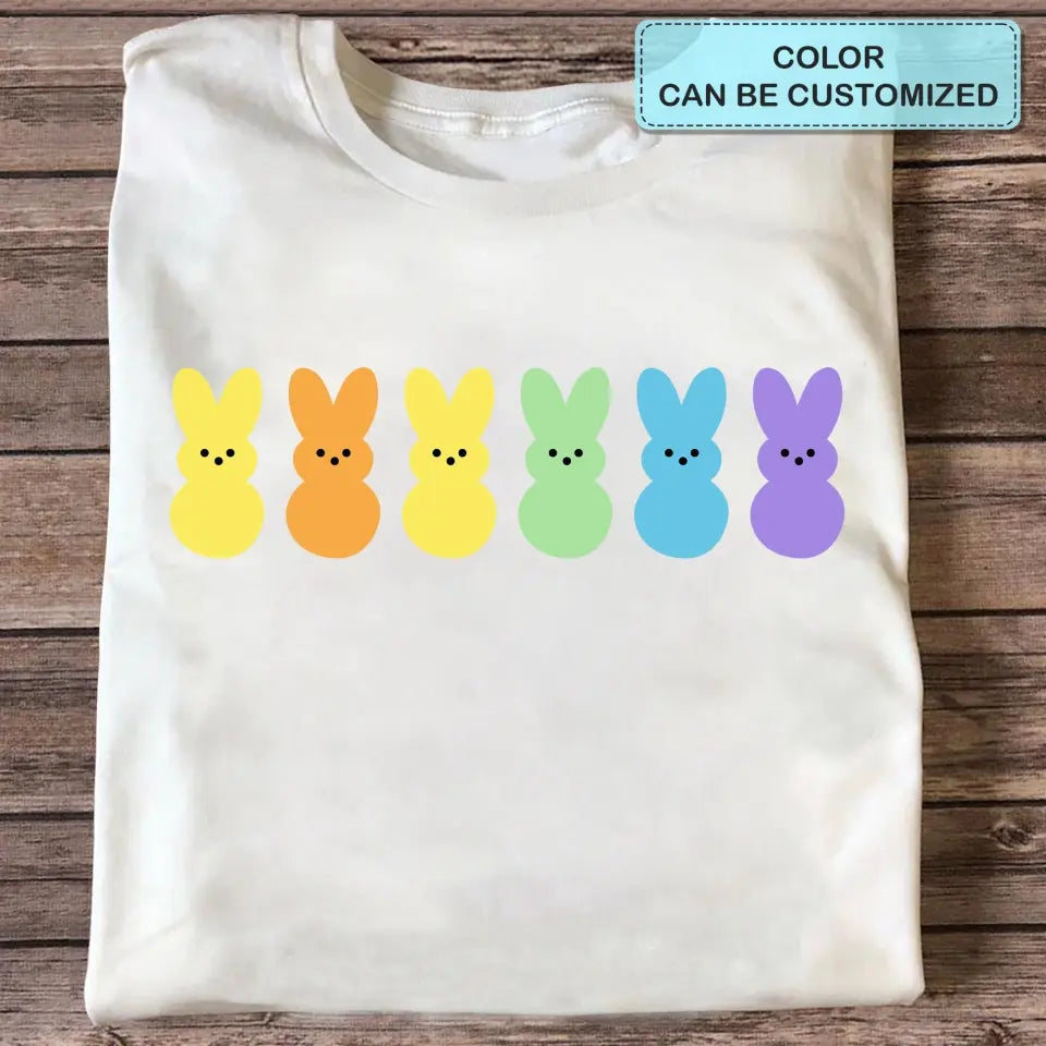 Easter Bunny Peeps - Personalized Custom T-shirt - Easter Gift For Family, Family Members