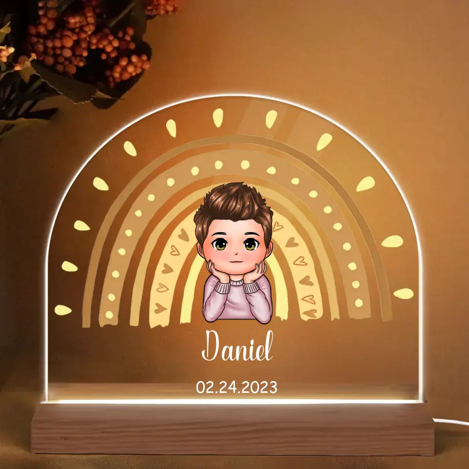 Kid Room Decor - Personalized Custom 3D Led Light - Gift For Family, Family Members