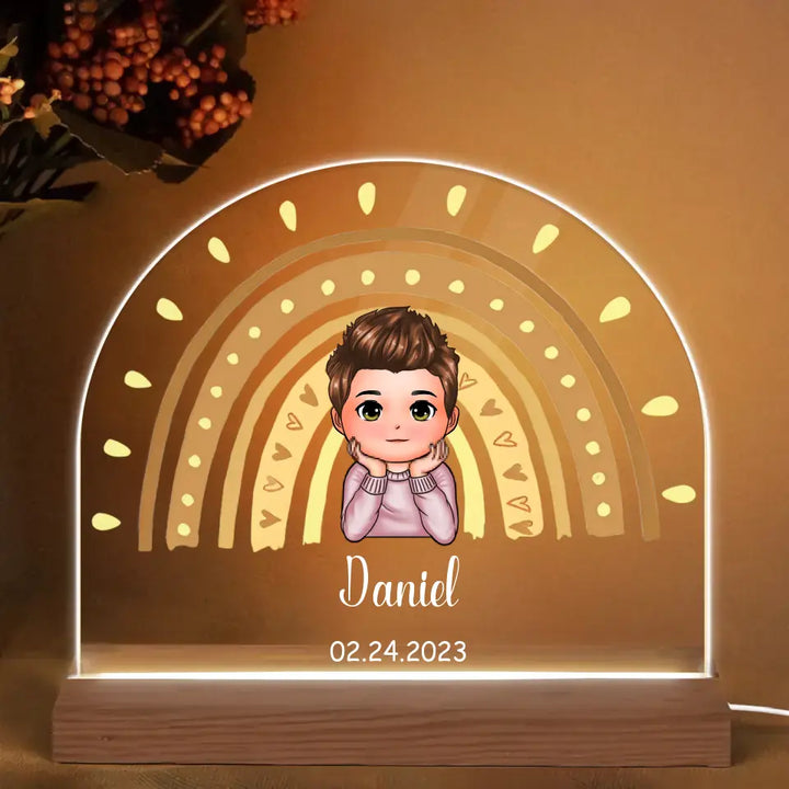 Kid Room Decor - Personalized Custom 3D Led Light - Gift For Family, Family Members