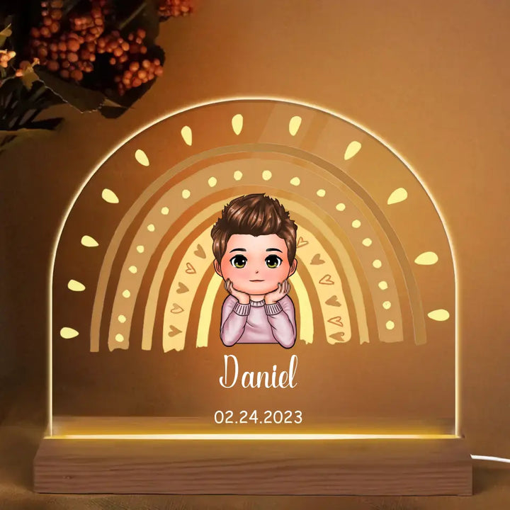 Kid Room Decor - Personalized Custom 3D Led Light - Gift For Family, Family Members