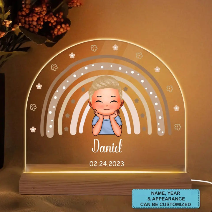 Kid Room Decor - Personalized Custom 3D Led Light - Gift For Family, Family Members