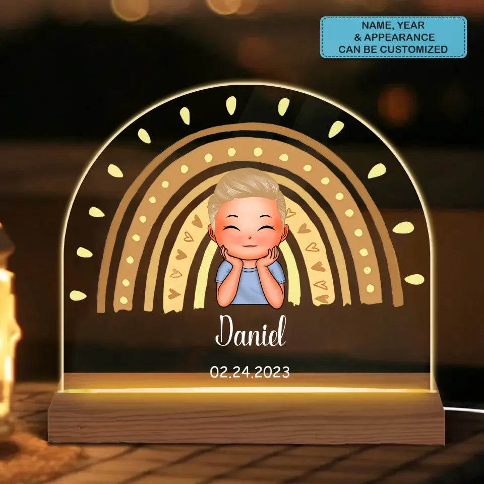 Kid Room Decor - Personalized Custom 3D Led Light - Gift For Family, Family Members