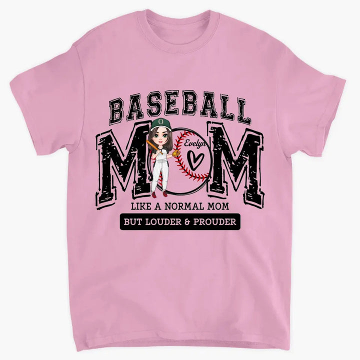 Baseball Mom - Personalized Custom T-shirt - Gift For Mom, Family, Family Members