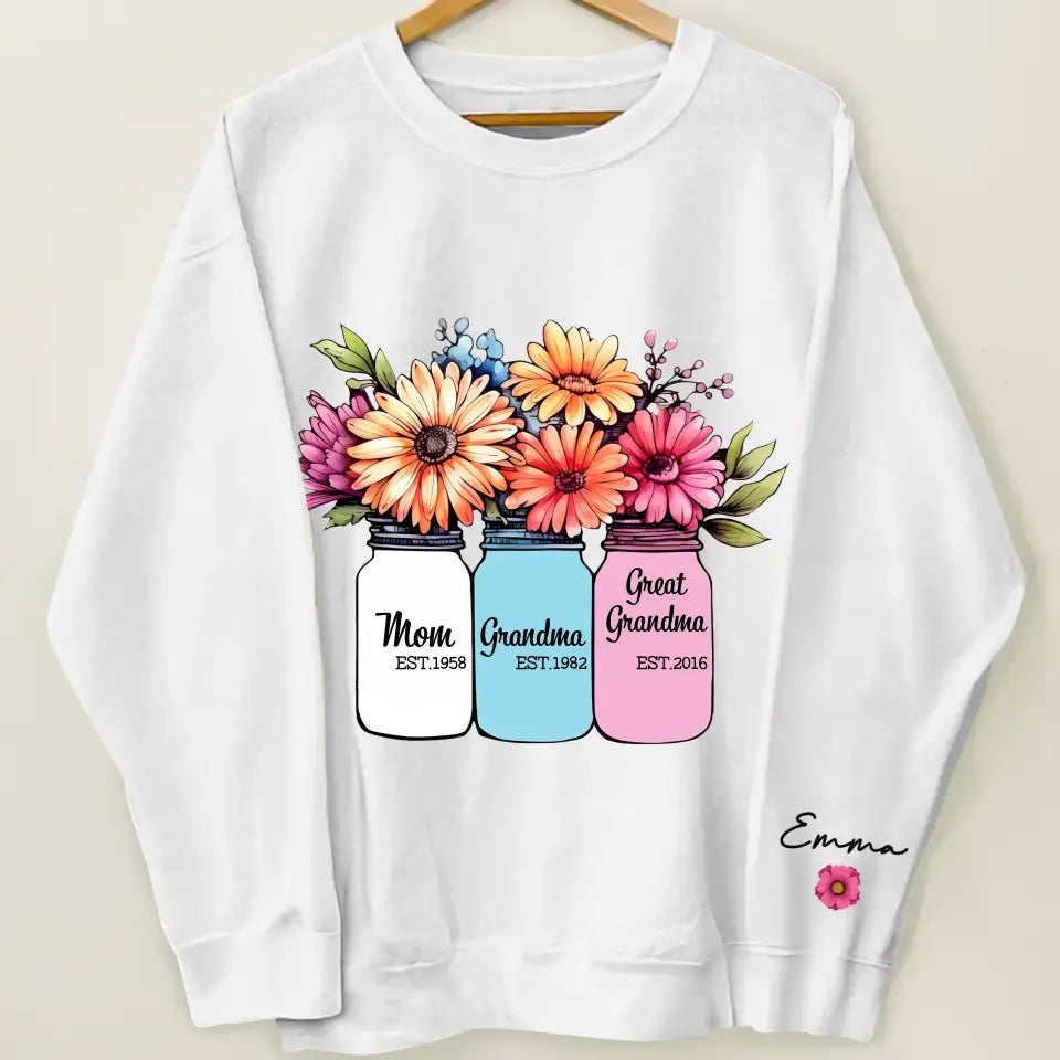 Mom Grandma Greatgrandma - Personalized Custom Sweatshirt - Mother's Day Gift For Grandma, Mom, Family Members