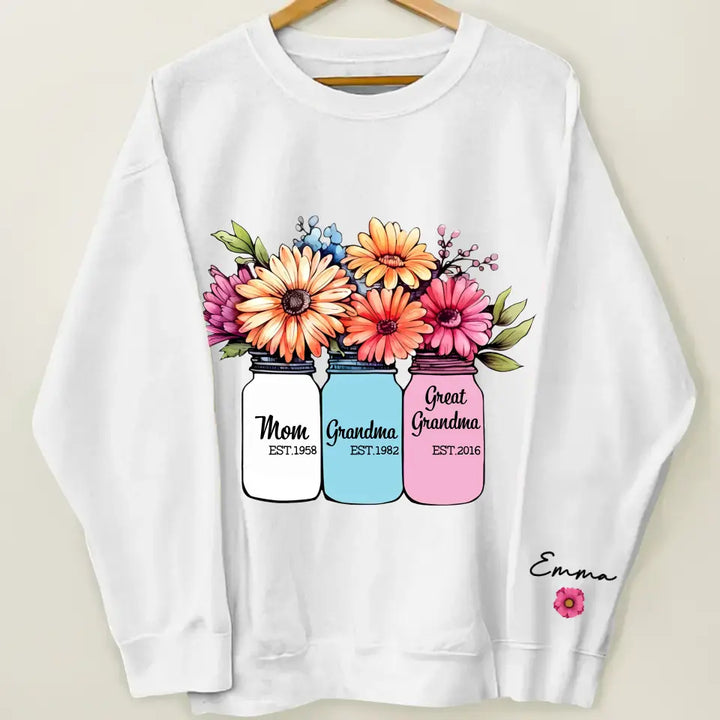 Mom Grandma Greatgrandma - Personalized Custom Sweatshirt - Mother's Day Gift For Grandma, Mom, Family Members