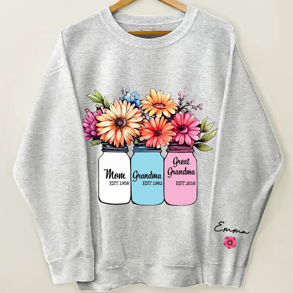 Mom Grandma Greatgrandma - Personalized Custom Sweatshirt - Mother's Day Gift For Grandma, Mom, Family Members