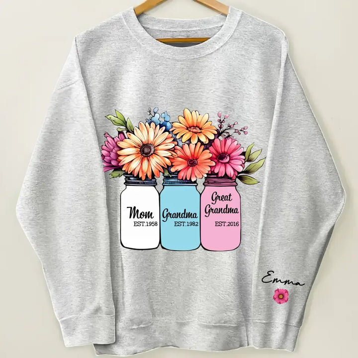 Mom Grandma Greatgrandma - Personalized Custom Sweatshirt - Mother's Day Gift For Grandma, Mom, Family Members